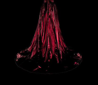 Dreamy Prom Dresses Vintage 90s With Beads Mermaid Off The Shoulder Burgundy Satin Long Formal Outfits N2377