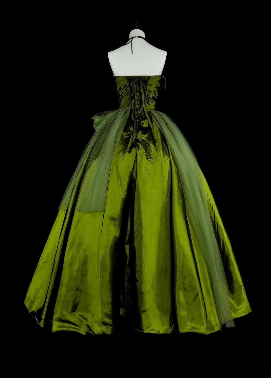 Vintage Ball Gown Sweetheart Olive Green Tulle Sweet 16 Dresses Quinceanera Dress Long 15 Vestidos De Fiesta N1464