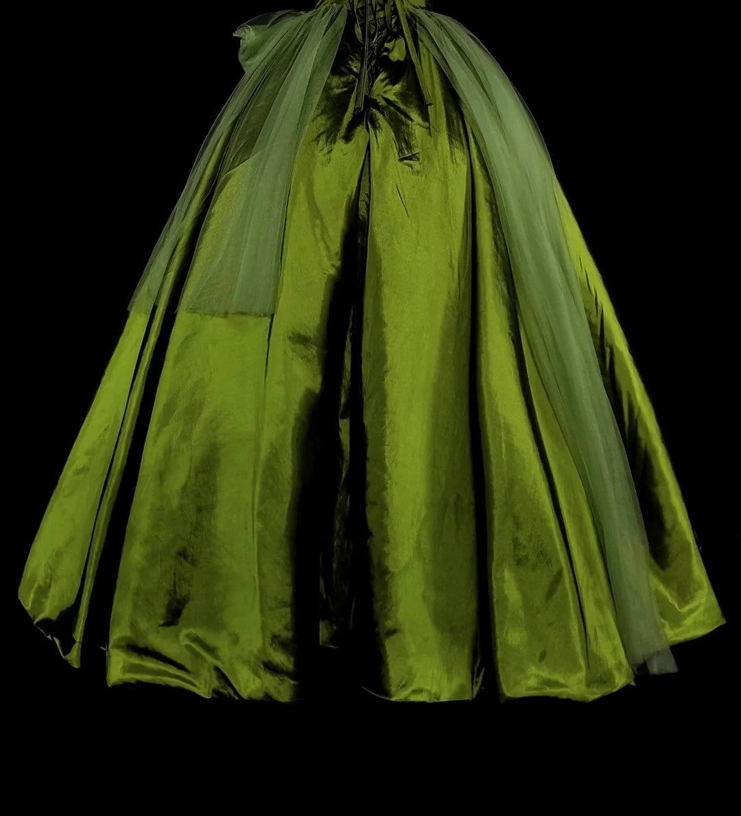 Vintage Ball Gown Sweetheart Olive Green Tulle Sweet 16 Dresses Quinceanera Dress Long 15 Vestidos De Fiesta N1464