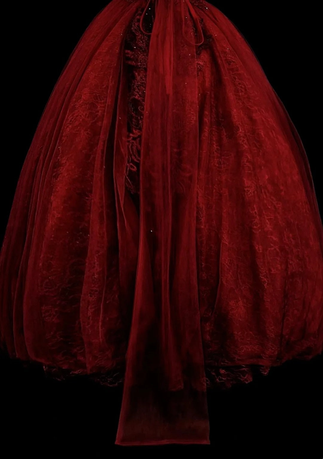 Vintage Prom Dresses Ball Gown Jewel Neck Burgundy With Beading Lace 1980s Long Formal Gown N2706