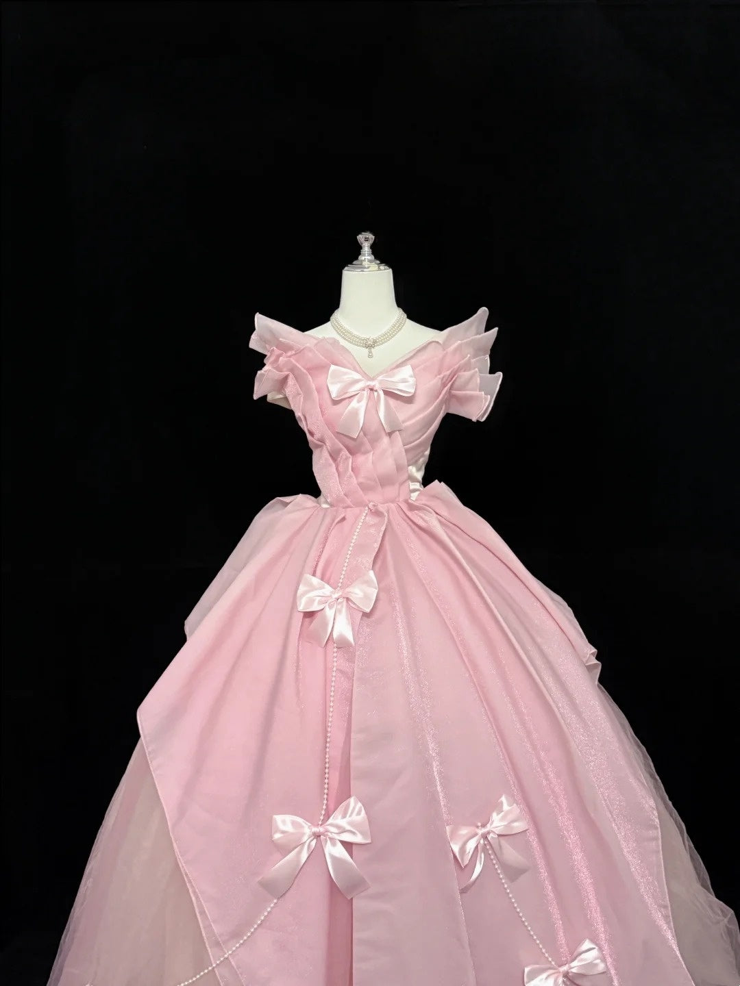Sweet 16 Dresses Long Ball Gown Sweet Sixteen Long Birthday Dress V Neck Tulle Formal Gown RC0275