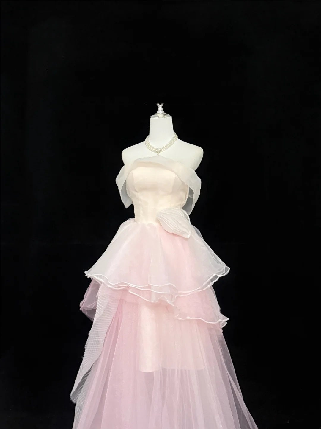 Pink Prom Dress Inspo Ball Gown Off Shoulder Long 18th Birthday Outfits Formal Party Gown RC0266