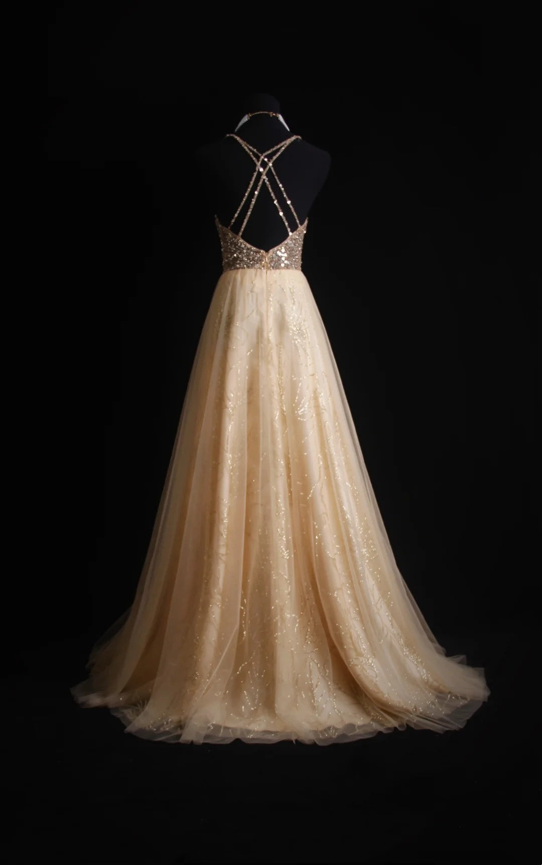 Retro A Line Spaghetti Straps Tulle Beaded Bodice 1950s Long Prom Dresses Inspo 18th Birthday Outfits Formal Dress N495