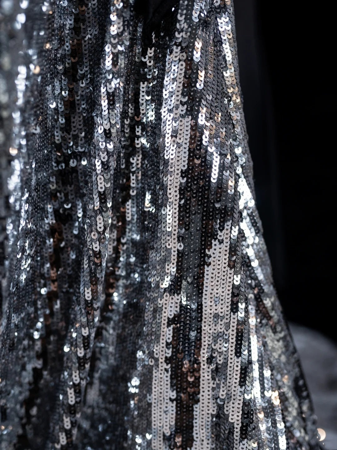 Sparkly Mermaid Strapless Grey Sequin Sleeveless Long Prom Dress For Women Girls Evening Dresses N666