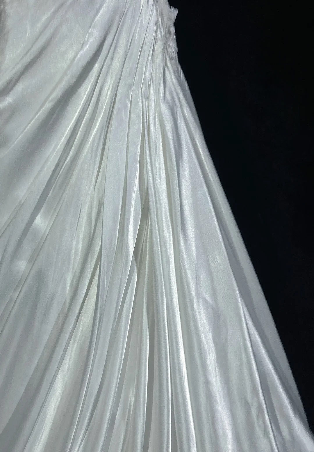Vintage Prom Dresses Mermaid One Shoulder White With Ruffle Appliques Satin 90s Formal Gown N2589