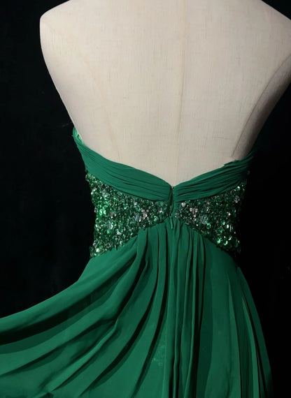 Pretty A line Sweetheart Chiffon Green Short Mini Homecoming Dresses Hoco Gowns N2613