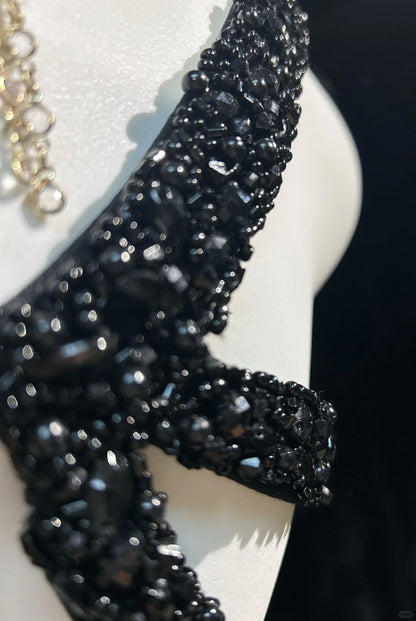 Black Prom Dress Inspo Mermaid Cowl Neck Backless With Beading 18th Birthday Outfits Formal Party Gown RC0127