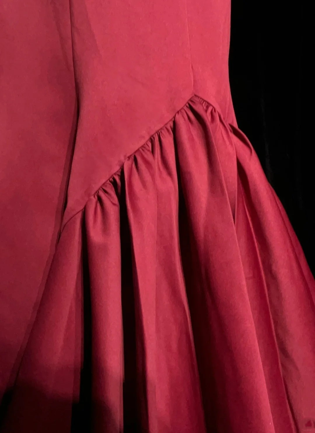 Glamorous Prom Dresses Mermaid Sweetheart Hot Pink Satin With Cape Long Formal Dress N2888