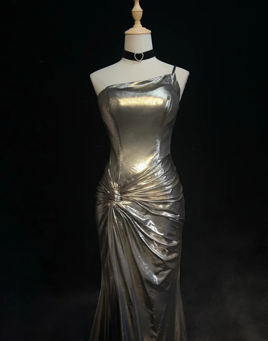 Beautiful Prom Dresses Mermaid One Shoulder Satin With Ruffled Bodice Long Evening Outfits N3370