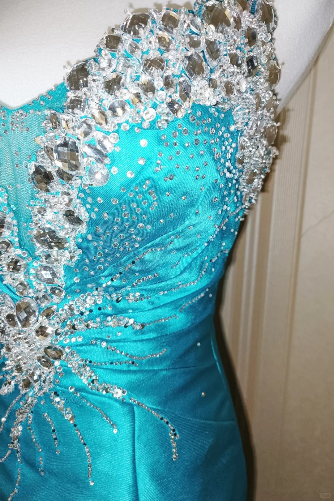 Elegant Mermaid Sweetheart Blue With Beading 18th Birthday Elegant Outfit Formal Prom Dresses N4185