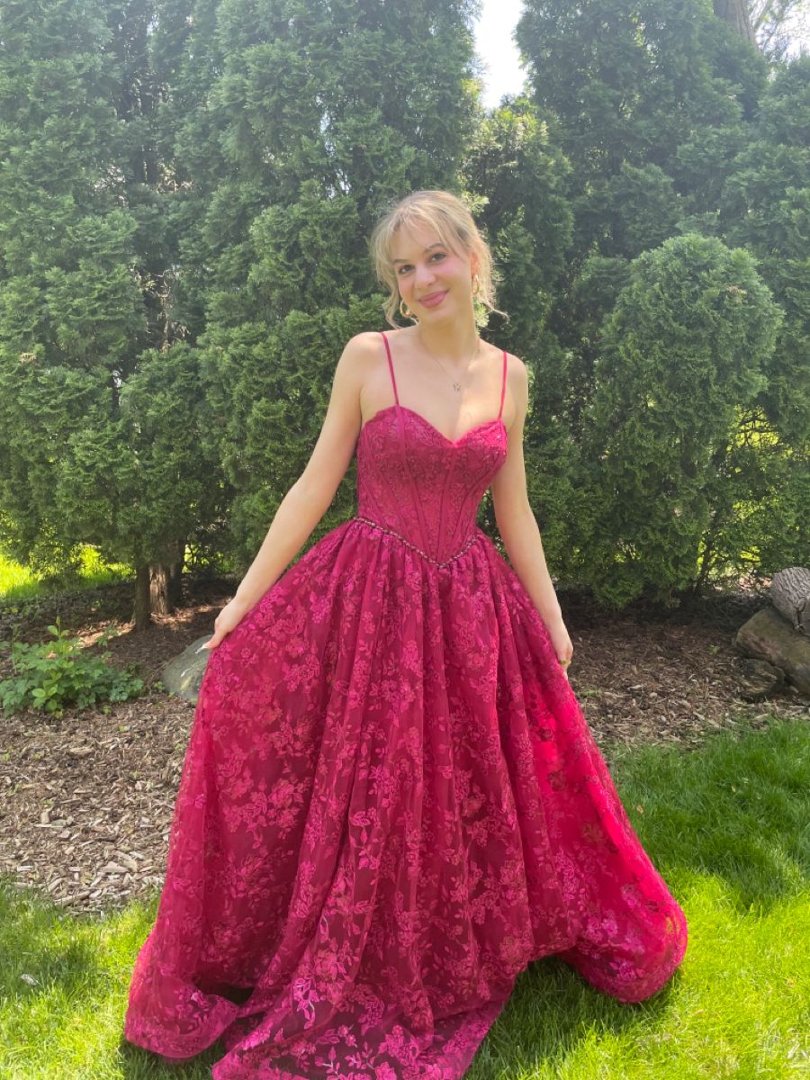 New Women’s Long Prom Dress Ball Gown Spaghetti Straps Lace Elegant Formal Graduation Party Gown RB9485