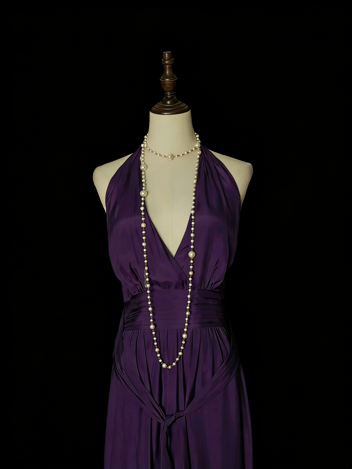 Simple A Line V Neck Purple Senior 80s Prom Dresses High School Long Formal Dress N1330
