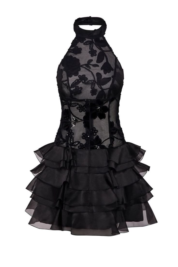 Sexy Homecoming Dresses Outfit inspo A line High Neck Black Hoco Dress Birthday Cocktail Outfit RB9181