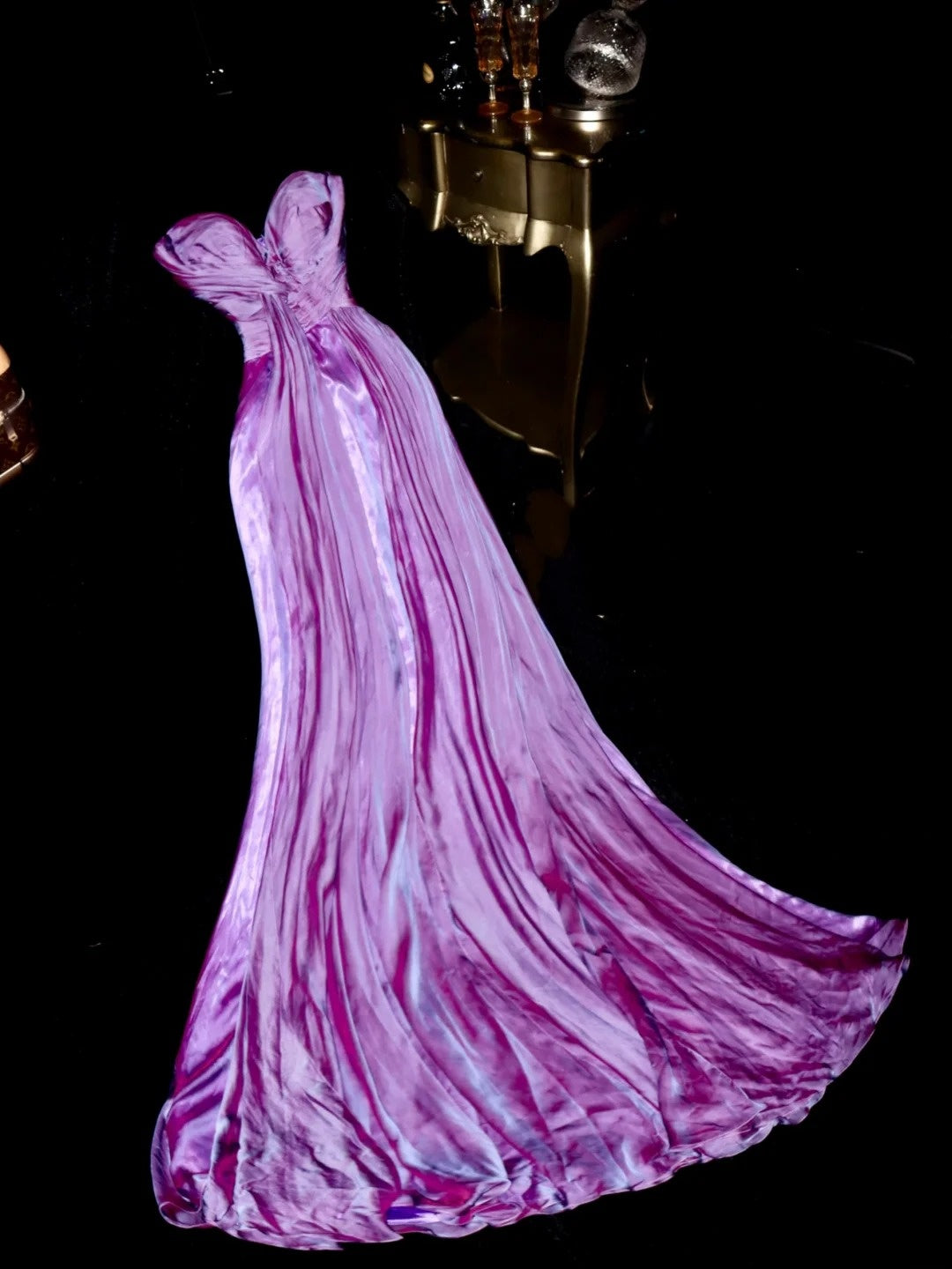 Sophisticated Mermaid Sweetheart Lilac Satin With Ruffled School Dances Prom Dresses 8th Grade Formal Outfits Evening Gown RB8441