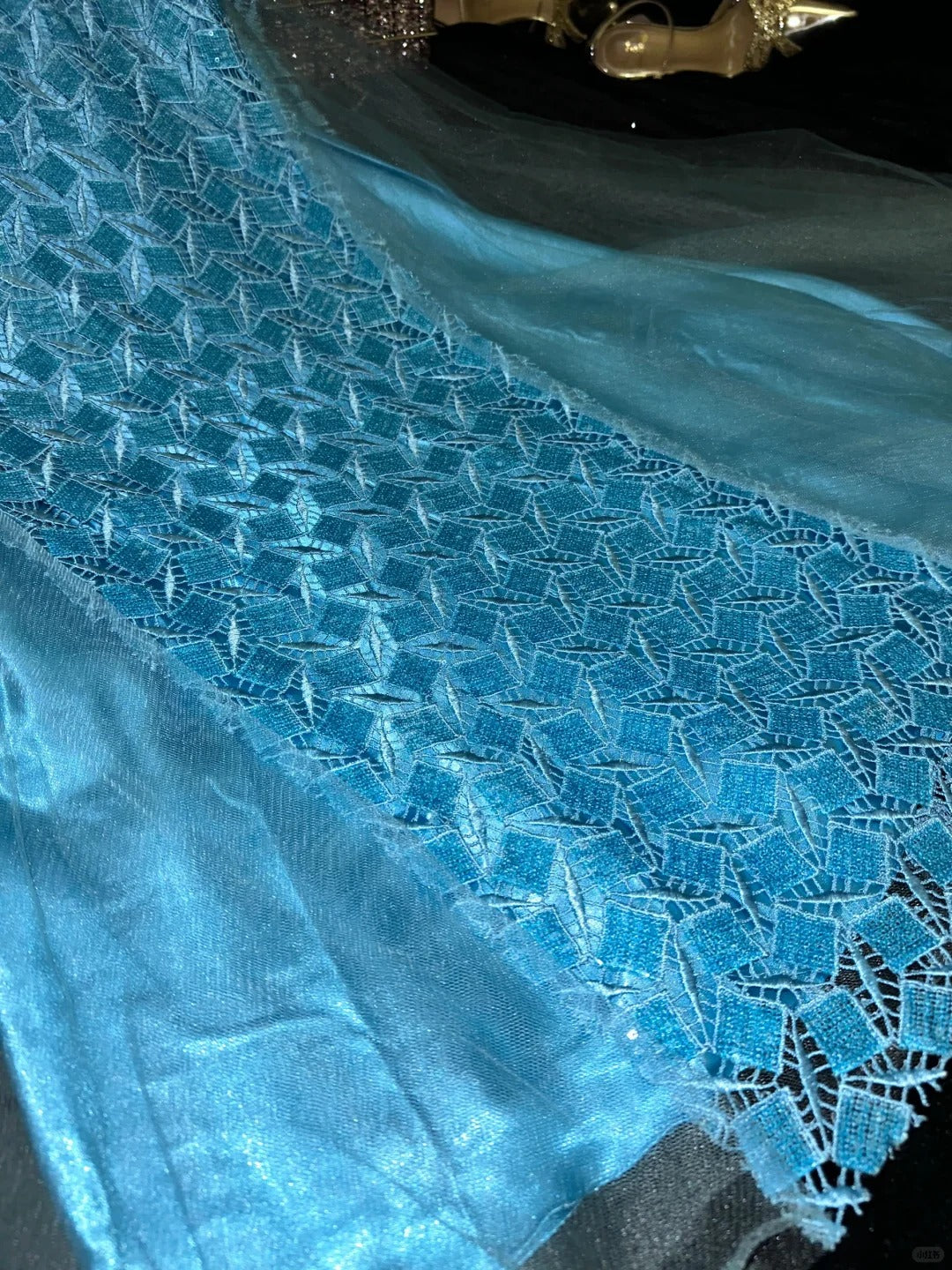 Elegant Mermaid Sweetheart Blue Lace Tulle With Beading Prom Dresses Formal Outfits Evening Night Dress RB8245