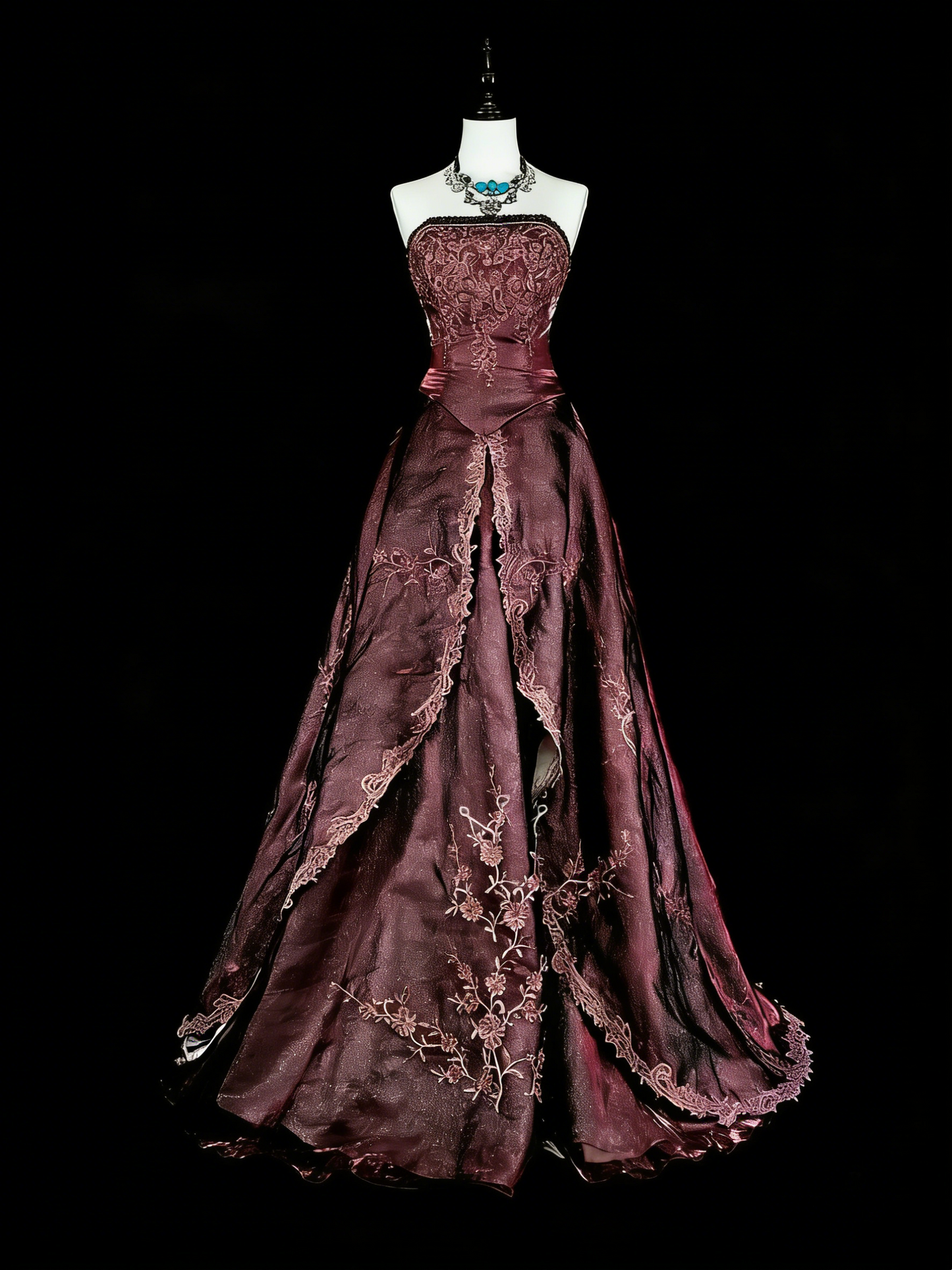 Vintage Prom Dresses Aesthetic 1950s Retro Classy Ball Gown Strapless Brown Long Inspo Formal Gowns N1994