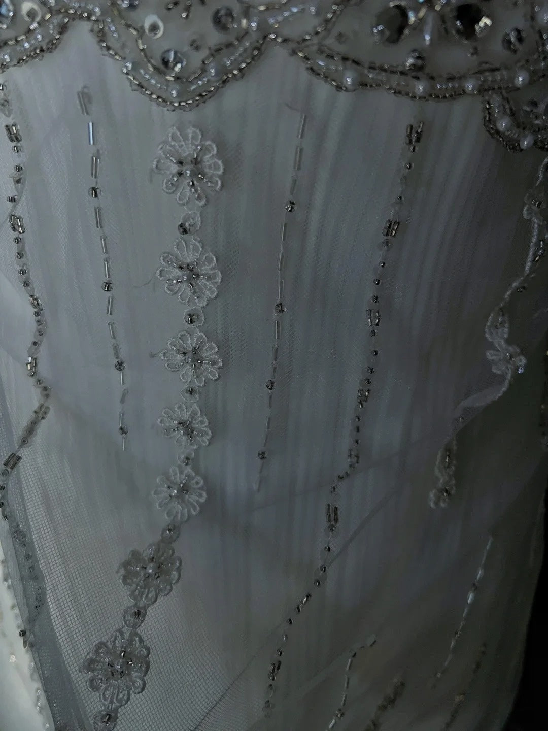 Unique Wedding Dresses A Line Spaghetti Strap White Tulle With Beading Long Bridal Gown N3646