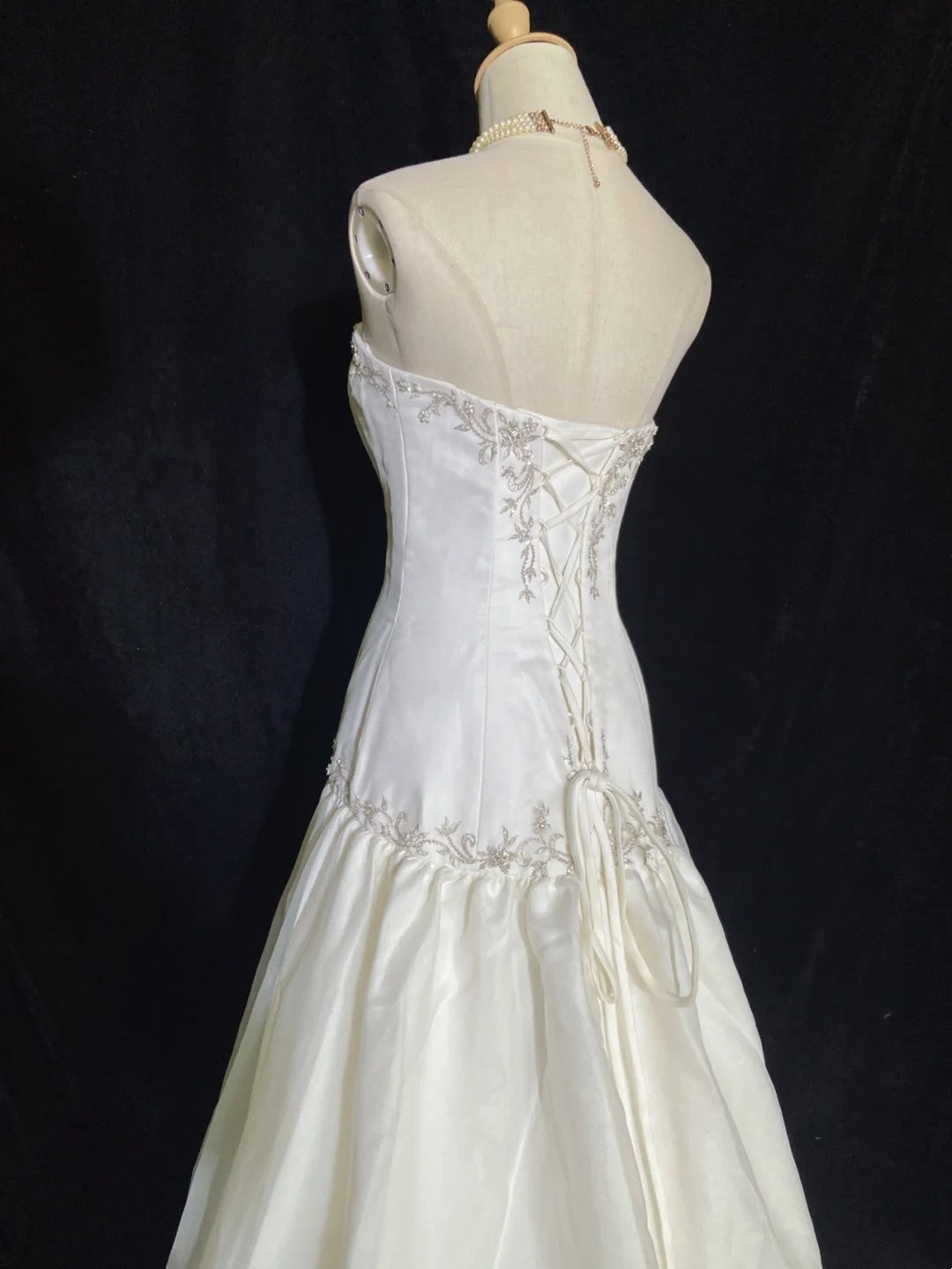 Unique Wedding Dresses Mermaid Sweetheart Boho Appliqued Lace White Long Bridal Gown N3288