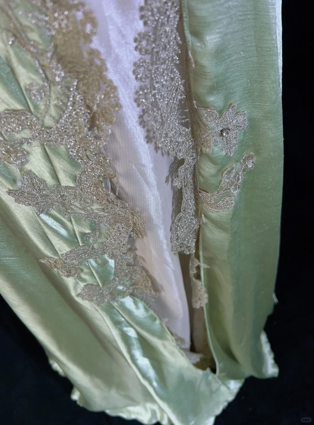 Elegant Prom Dresses Inspo Mermaid Spaghetti Strap Sage Green Satin With Lace Beading For Women Formal Dress N3230
