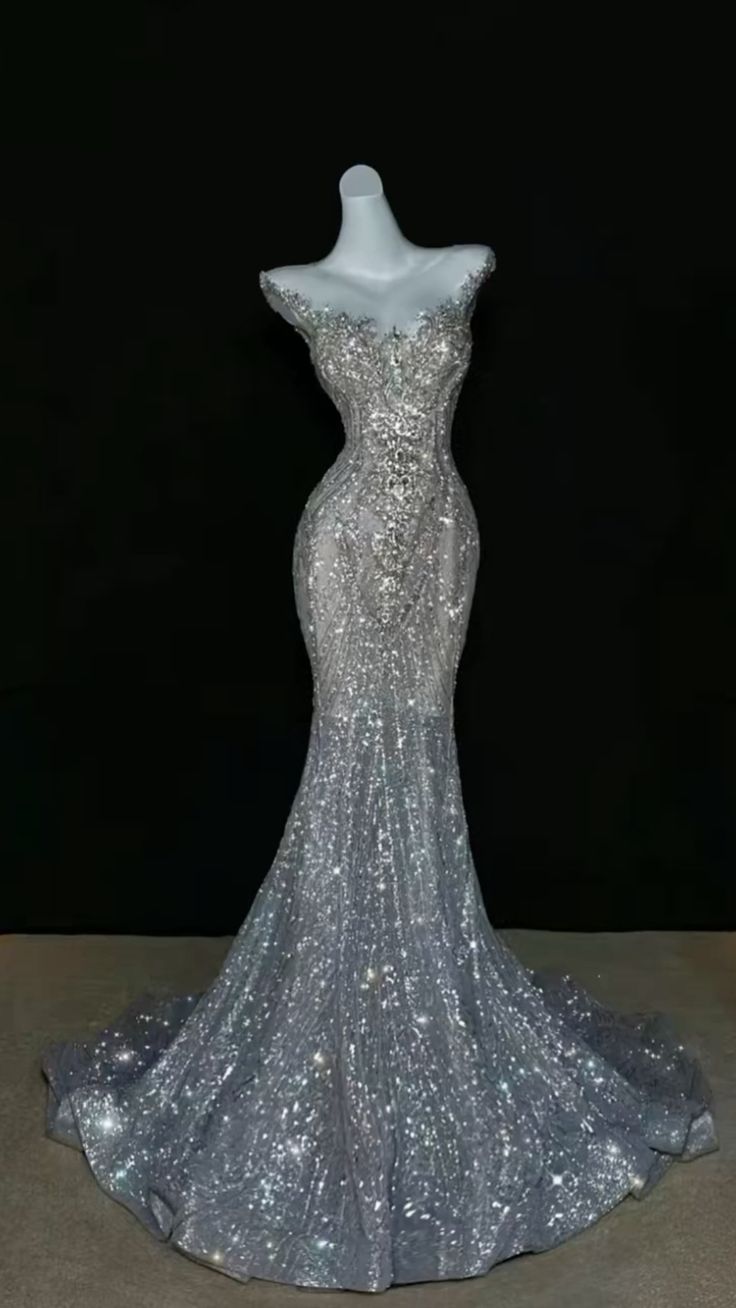 Classy Prom Dresses Mermaid Beautiful Sparkle Red Carpet Evening Gown Long Formal Dress N4042