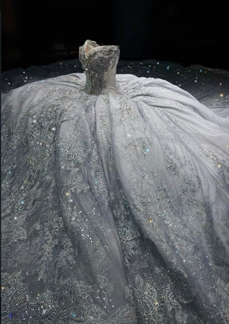 Luxury Ball Gown Sweetheart Sequin Lace Wedding Dress Fairytale Long Wedding Dresses RB2844