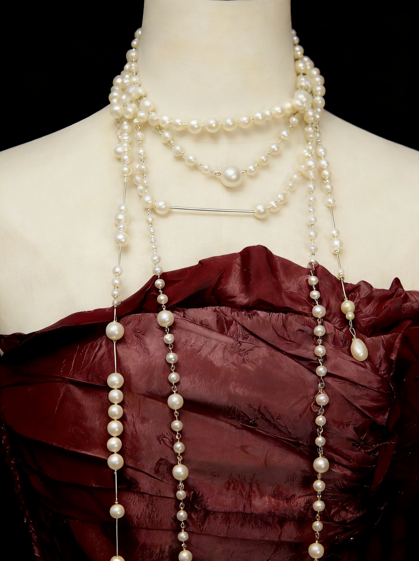 Cute Ball Gown Strapless Burgundy With Ruffles Long Party Gowns Prom Dresses N2141
