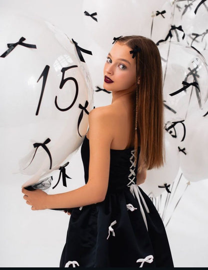Elegant A Line Strapless Little Black Dresses Short Satin 16th Birthday Dress Hoco Dresses N1880