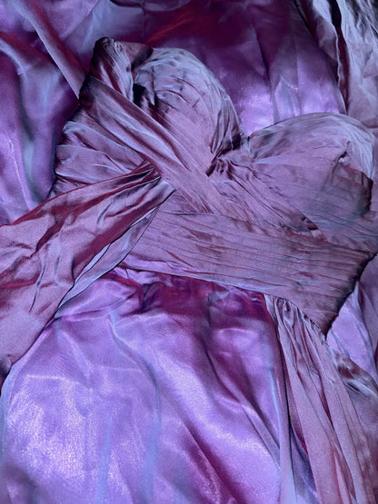 Sophisticated Mermaid Sweetheart Lilac Satin With Ruffled School Dances Prom Dresses 8th Grade Formal Outfits Evening Gown RB8441