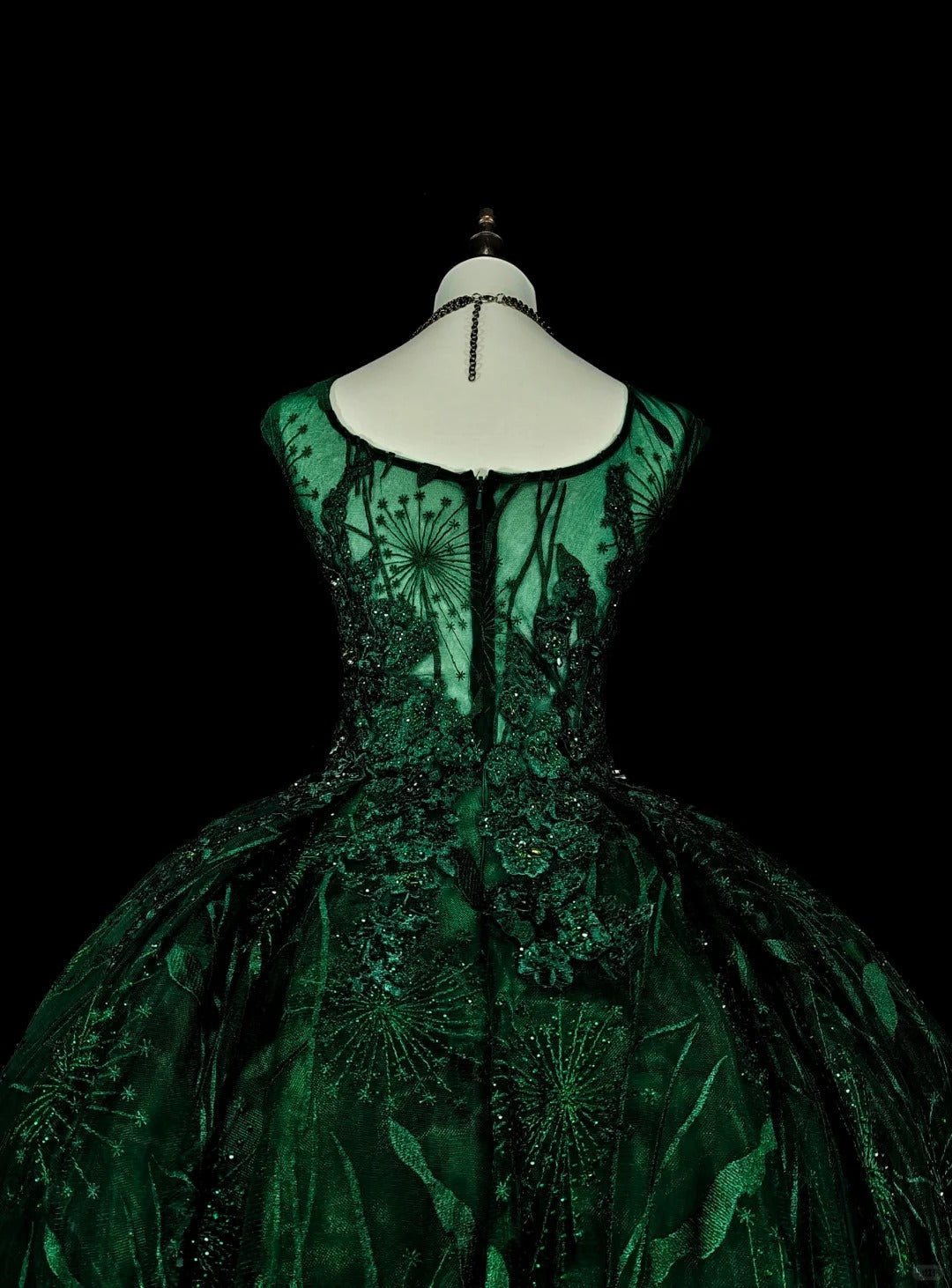 Modest Ball Gown Square Neck Dark Green Prom Dresses Long for Women Formal Evening Gown N2368