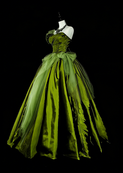 Vintage Ball Gown Sweetheart Olive Green Tulle Sweet 16 Dresses Quinceanera Dress Long 15 Vestidos De Fiesta N1464