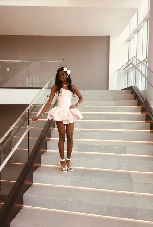 New Sexy Short Homecoming Dresses A Line Sweet 16 Mini Birthday Dress Graduation Cocktail Graduation Outfits RB7515