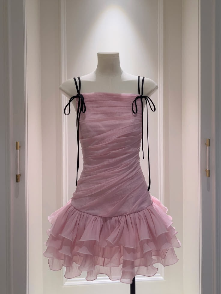 New Sexy Short Homecoming Dresses Sheath Spaghetti Straps Pink Mini Birthday Sweet 16 Dress Ideas Graduation Outfits RB7517