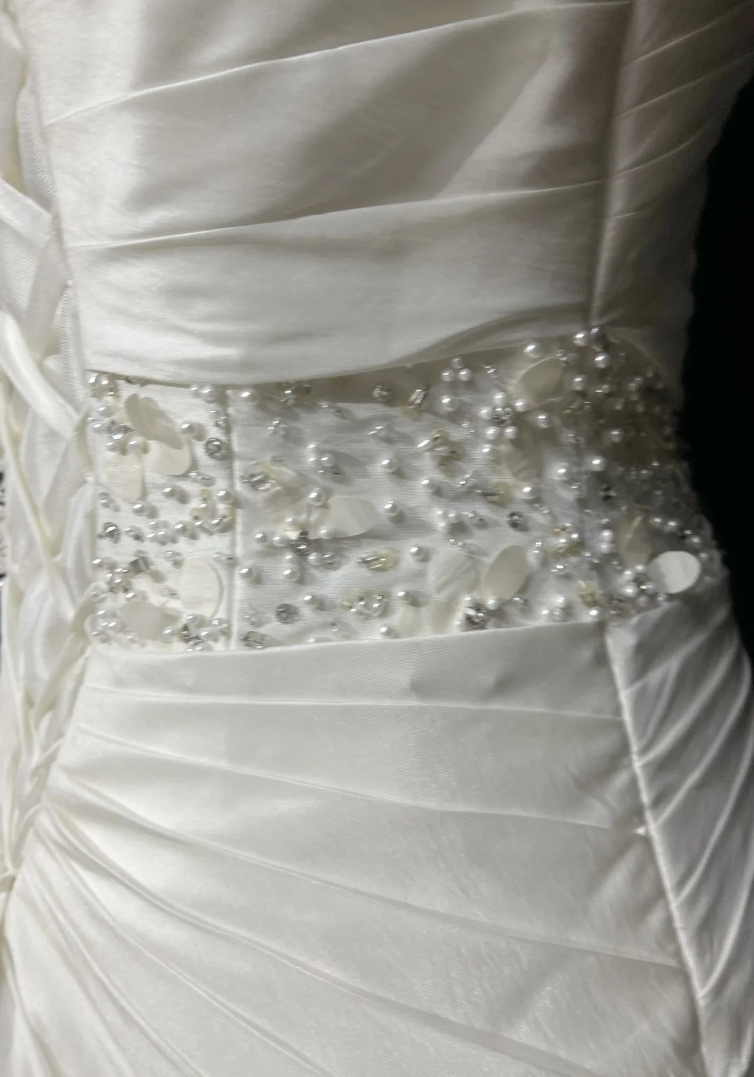 Princess Wedding Dress Ball Gown One Shoulder Satin Cream Ivory With Tiered Bridal Gown for Big Day RC0131