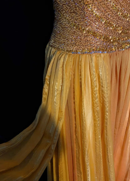 Elegant A line Square Yellow With Beading 18th Birthday Elegant Outfit Formal Prom Dresses N4198