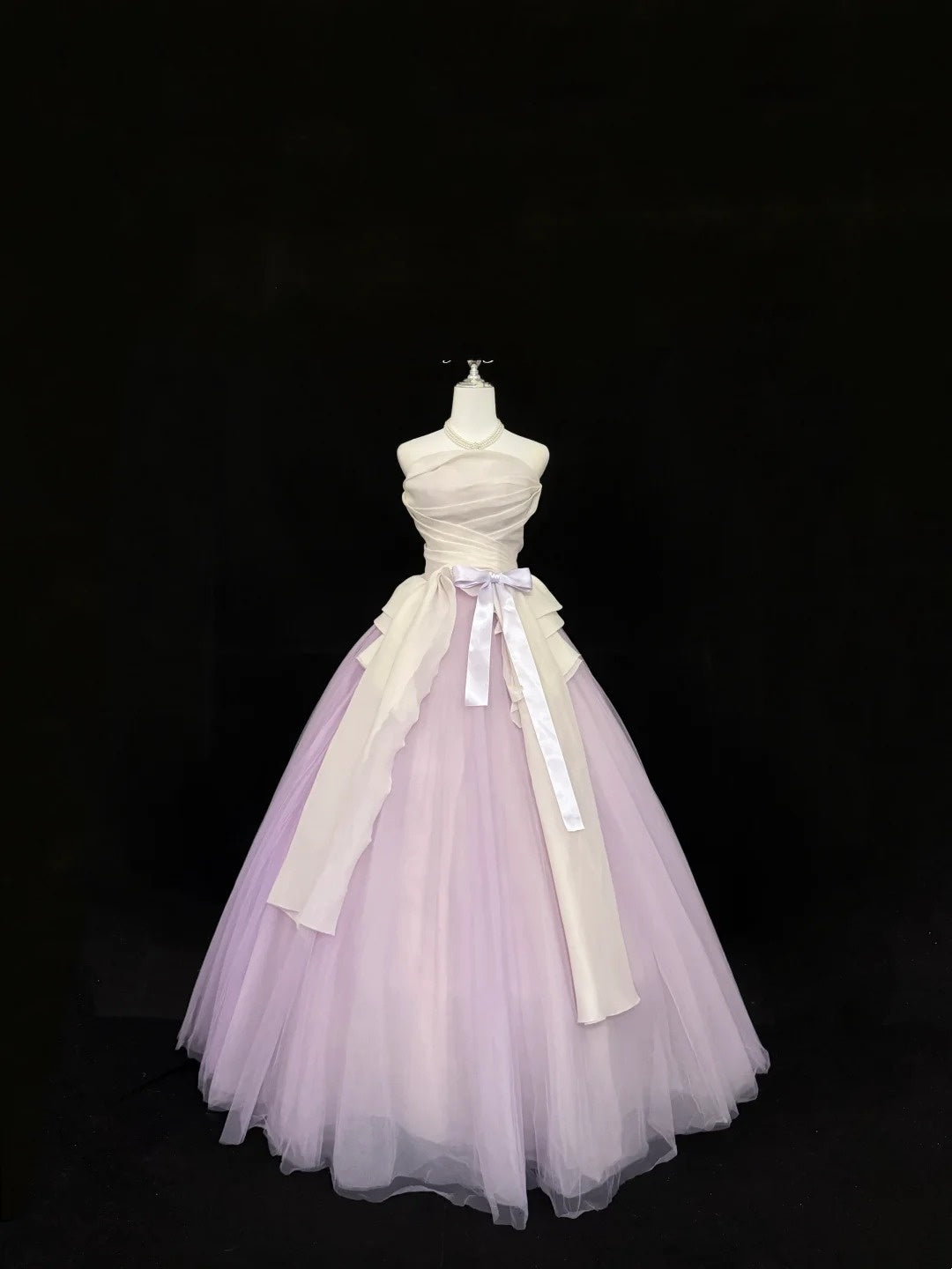 Sweet 16 Dresses Long Ball Gown Sweet Sixteen Long Birthday Dress Strapless Lilac Formal Gown RC0349
