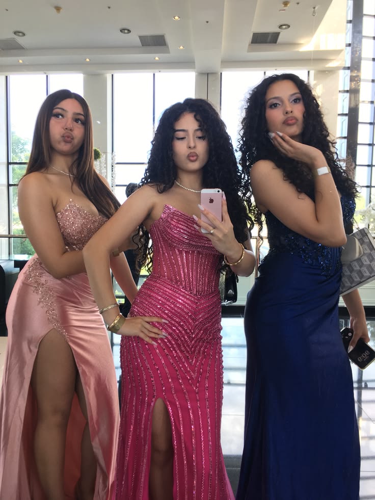 Prom Dresses Sparkly Mermaid Strapless Sequin Pink With Slit Formal Evening Gown for Graduation Party RB9451