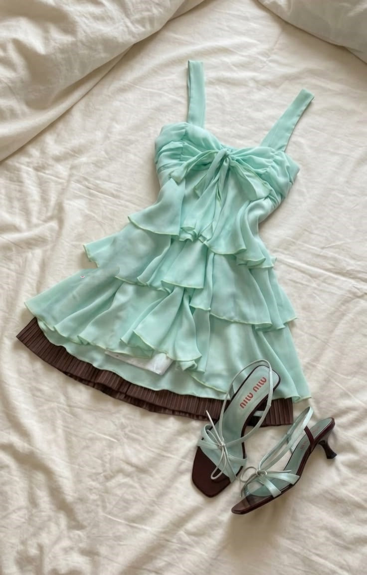 Elegant Party Dress Ideas for Women Chic Blue A Line Chiffon Homecoming Outfit Inspo Hoco Outfits RB8764