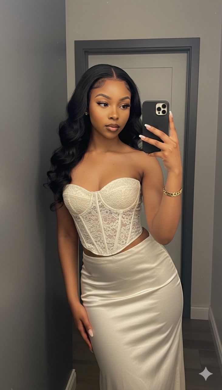Modest Mermaid Prom Dresses for Women 2 Pieces Evening Party Gown Ivory Satin Lace Formal Gown 18th Birthday Gowns AB778