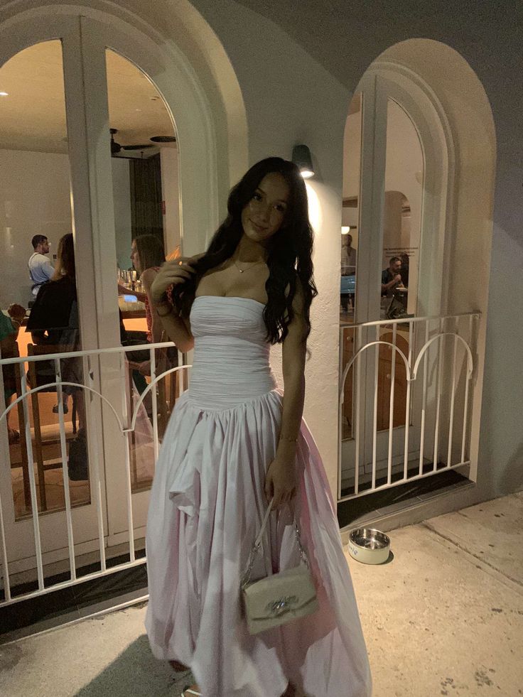 Modest A Line Strapless Sleeveless Pink Satin Prom Dresses Long Party Dress Evening Dresses AB1102