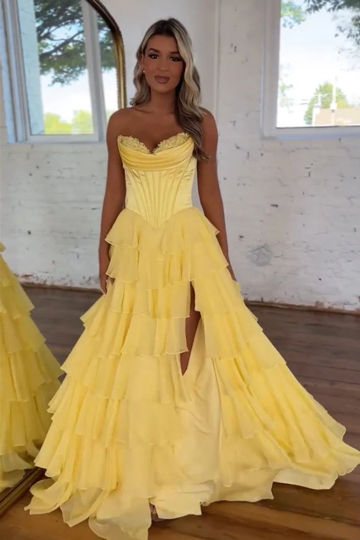 Classy Ball Gown Sweetheart Navy Blue Chiffon Prom Dresses Party Dress 20th Birthday Outfits Graduation Dress RB871