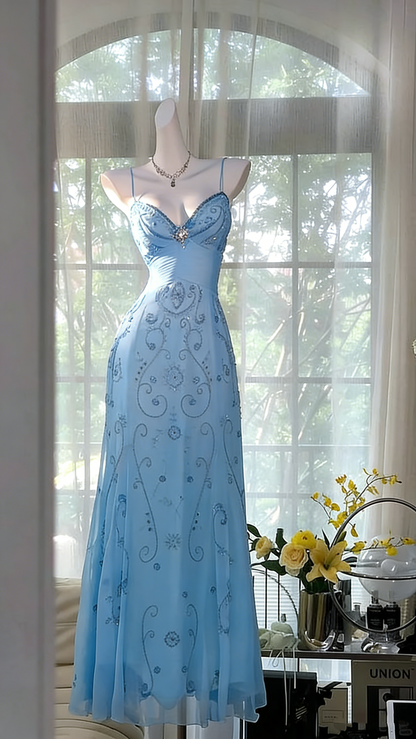 Unique Yellow Prom Dresses Long Beaded Open Back Prom Outfit Vestidos De Dia AB517