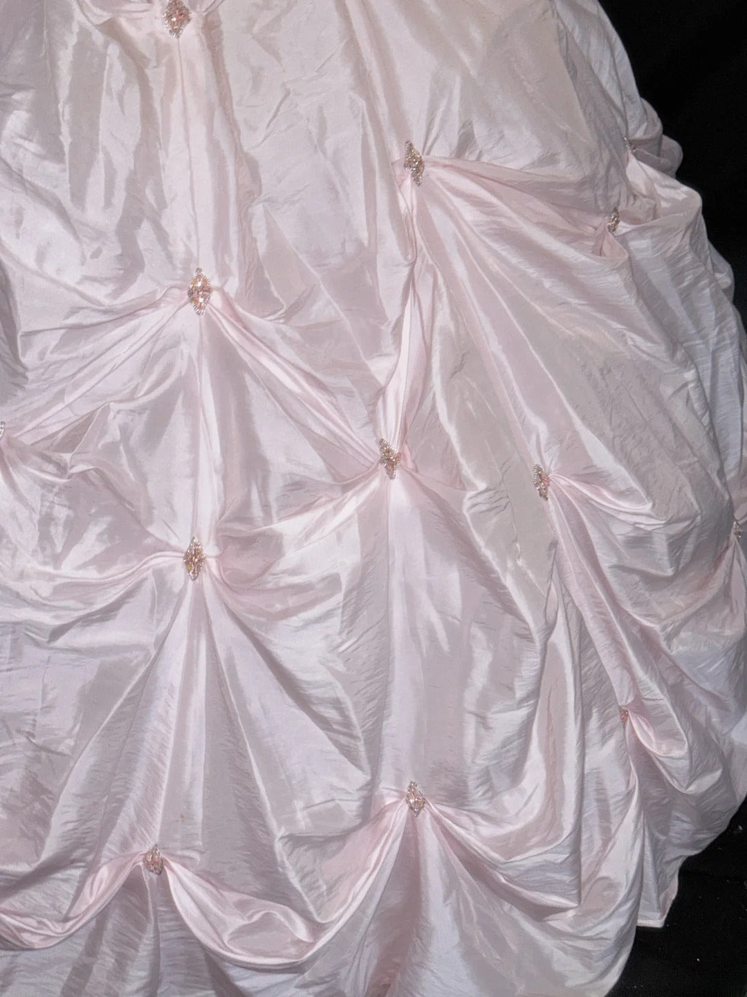 Princess Ball Gown Spaghetti Strap Blush Pink With Beading Sweet 16 Dresses Quinceanera Dress RB3344