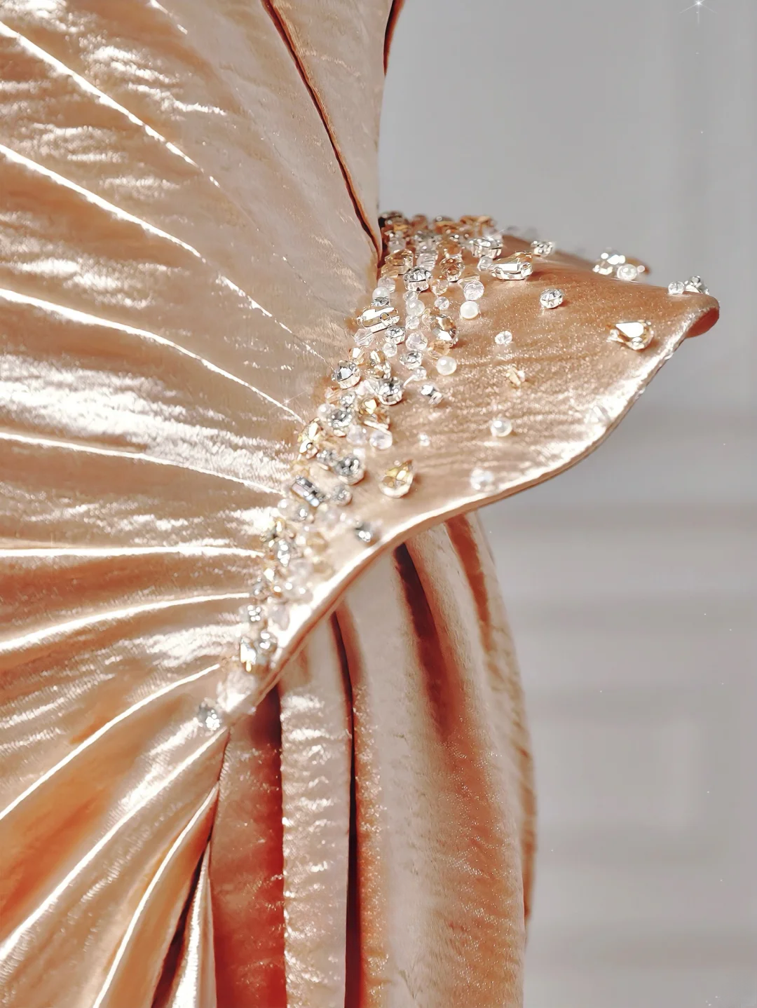 Modest Prom Dresses Aesthetic Mermaid Strapless Gold With Beaded Inspiration Impress Long Party Formal Gown For Teenagers High Schools AQ003