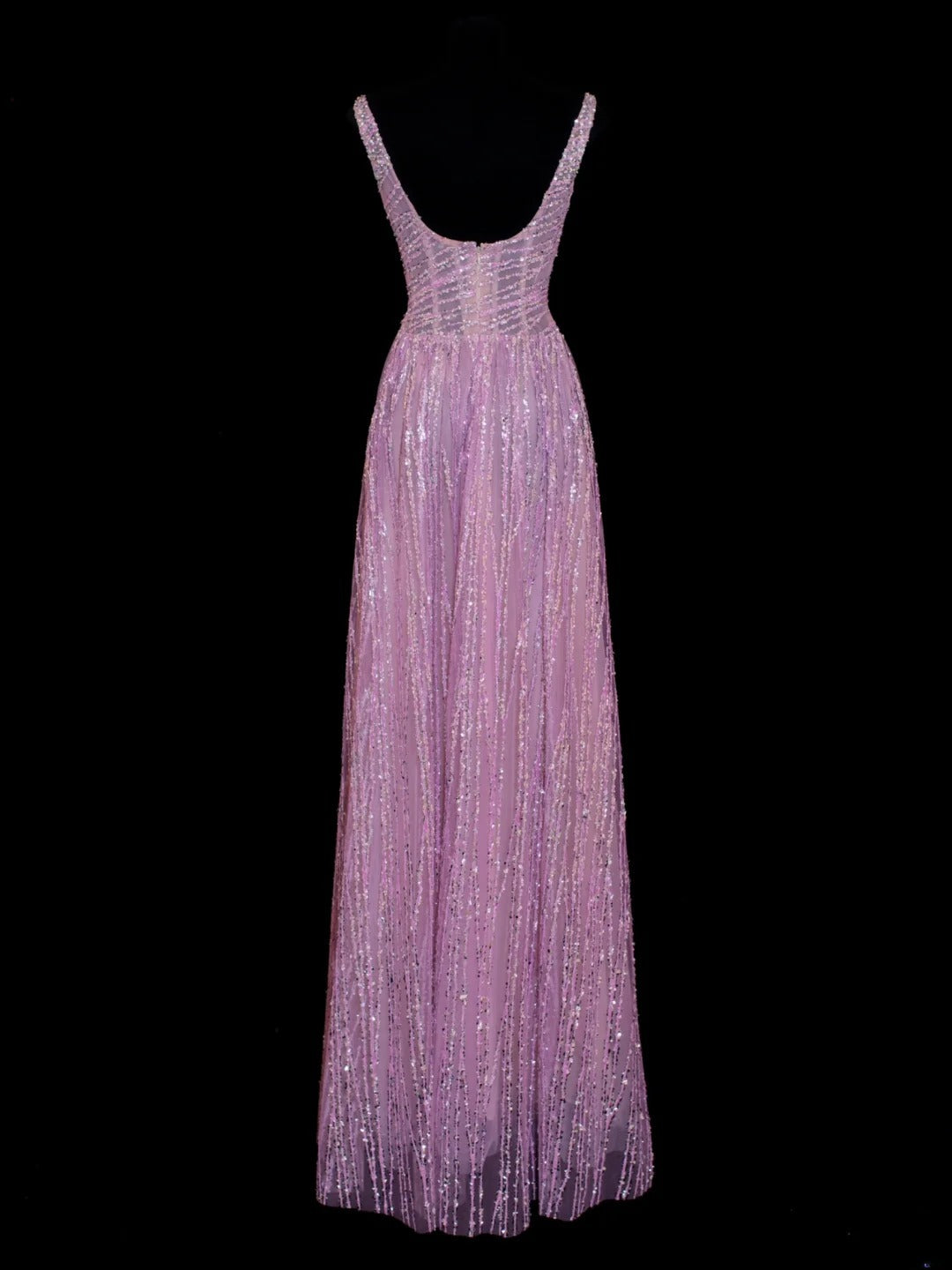 Affordable Sequin 1950s Formal A Line Square Neck Pink Pleated With Beaded Style Impress Long Prom Dresses Party Formal Gowns SA004