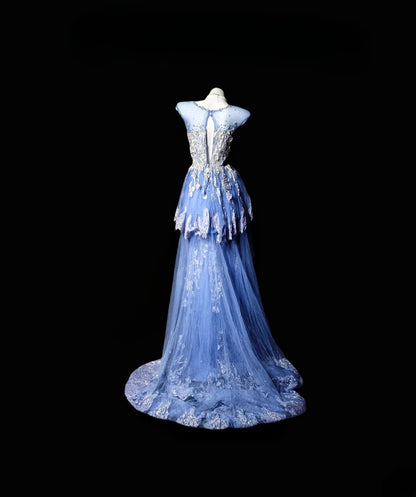 Vintage Prom Dresses A line Scoop Lavender Tulle With Appliqued 1950s Retro Classy Party Formal Outfits RB6356