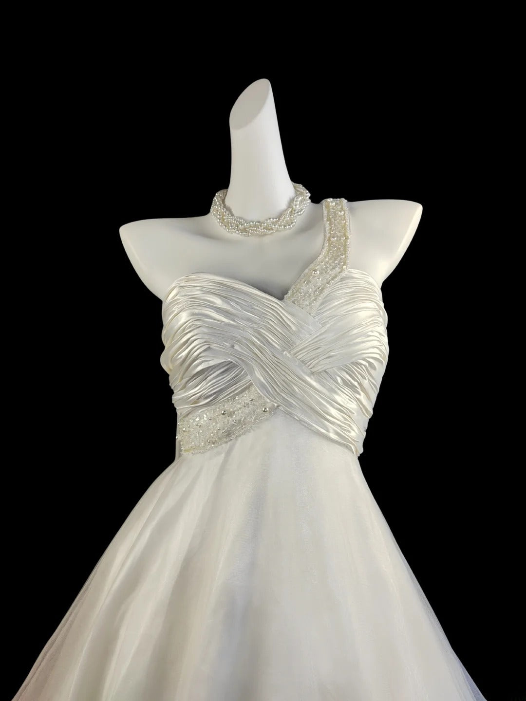 Vintage Ball Gown One Shoulder White Hoco Gowns Short 16th Birthday Dress Homecoming Dresses Cocktail Gown AB2515