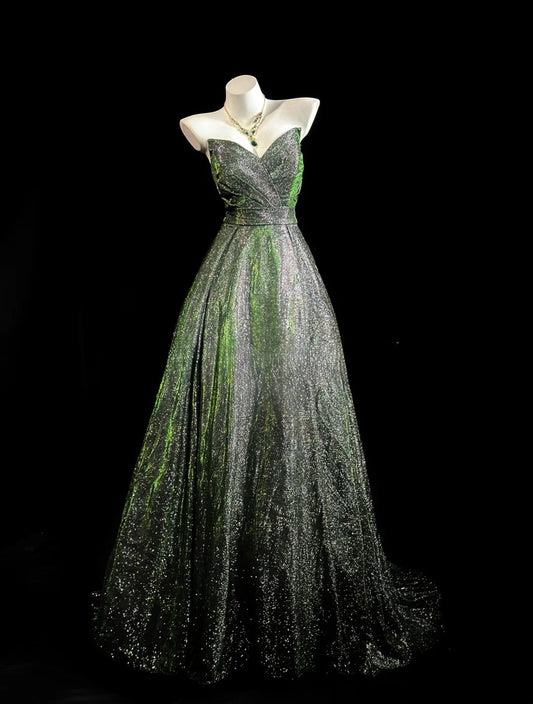 Sophisticated Prom Dresses Ball Gown Sweetheart Sequin Long Evening Dress Formal Outfits RB5820