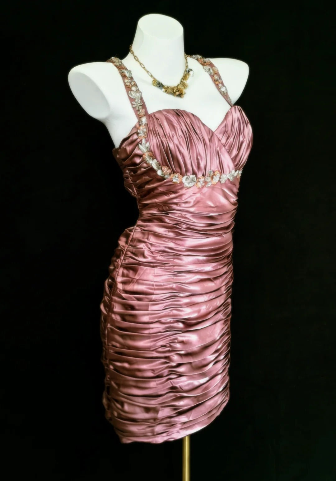 Vintage Sheath Strap Pleated Pink Hoco Gowns Short 16th Birthday Dress Homecoming Dresses Cocktail Gown AS007