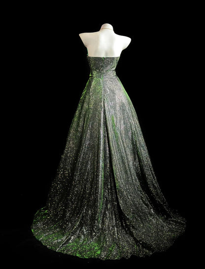 Sophisticated Prom Dresses Ball Gown Sweetheart Sequin Long Evening Dress Formal Outfits RB5820
