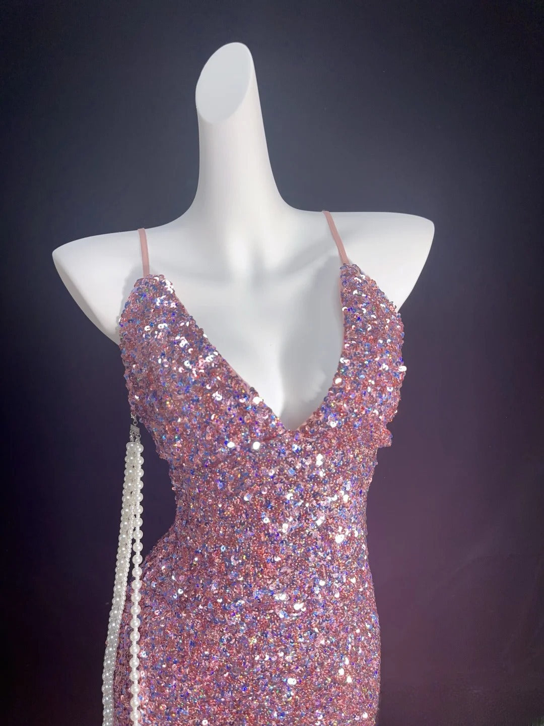 Vintage Sheath Spaghetti Strap Pink Sequin Hoco Gowns Short 16th Birthday Dress Homecoming Dresses Cocktail Gown AS011
